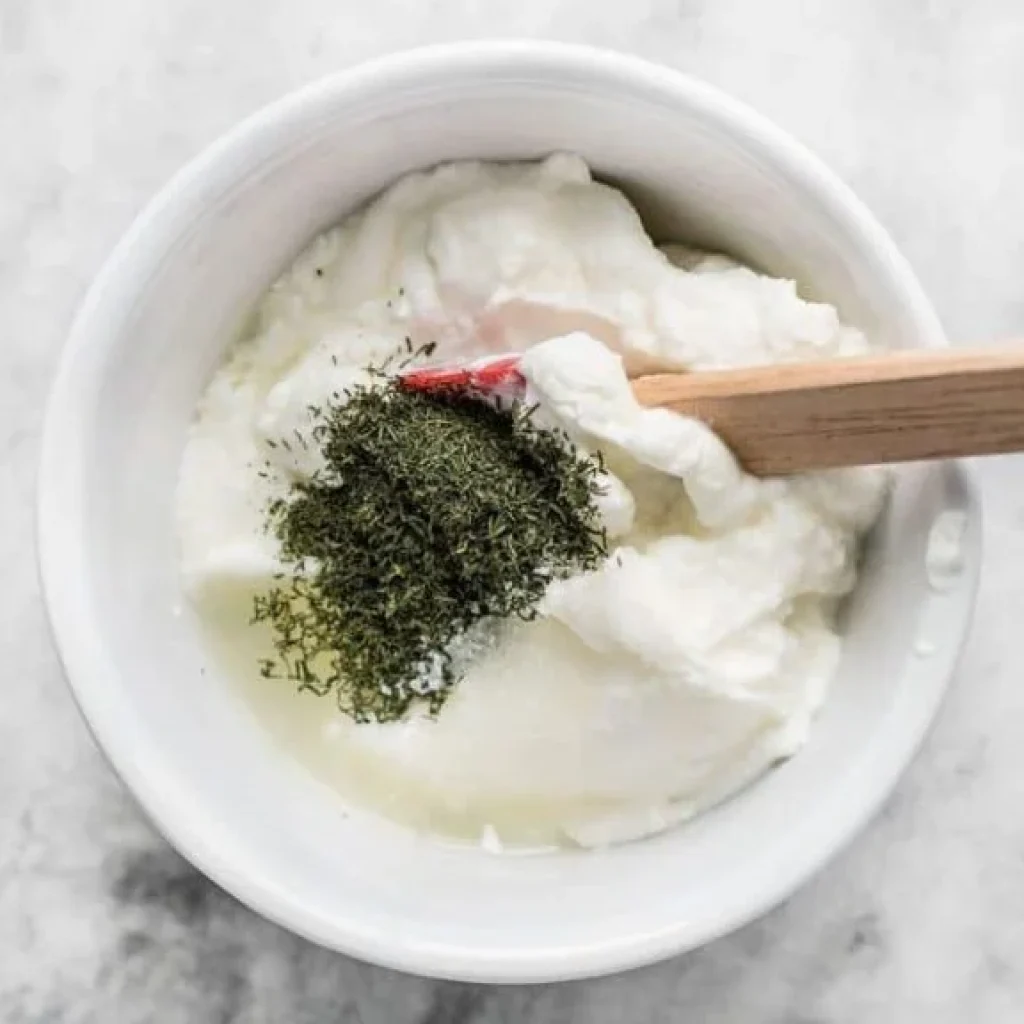 Ingredients de la sauce au yaourt a laneth