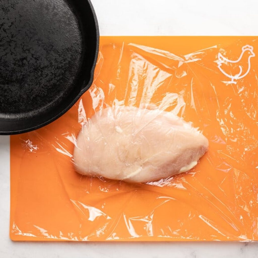 poitrine de poulet aplatie et assaisonnée au taco pour nachos au poulet