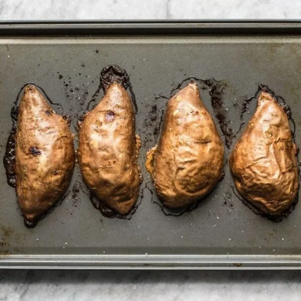 Patates douces roties a la cannelle