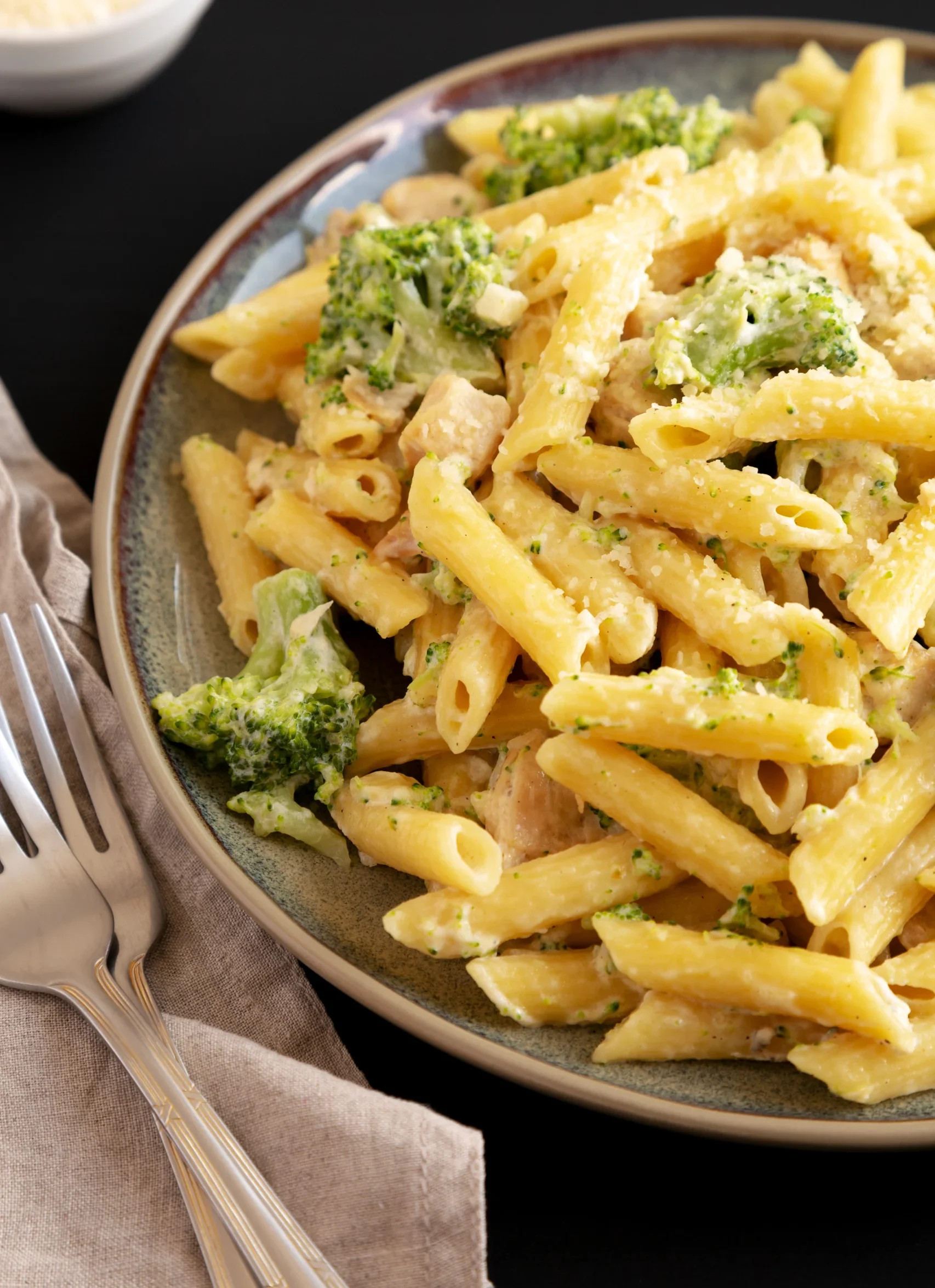 Recette Pâtes au Poulet et Brocoli avec Sauce Crème au Citron