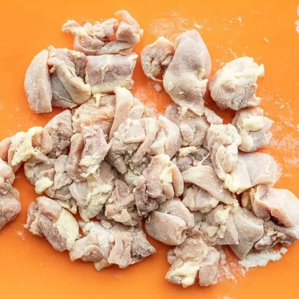 Poulet enrobe de farine