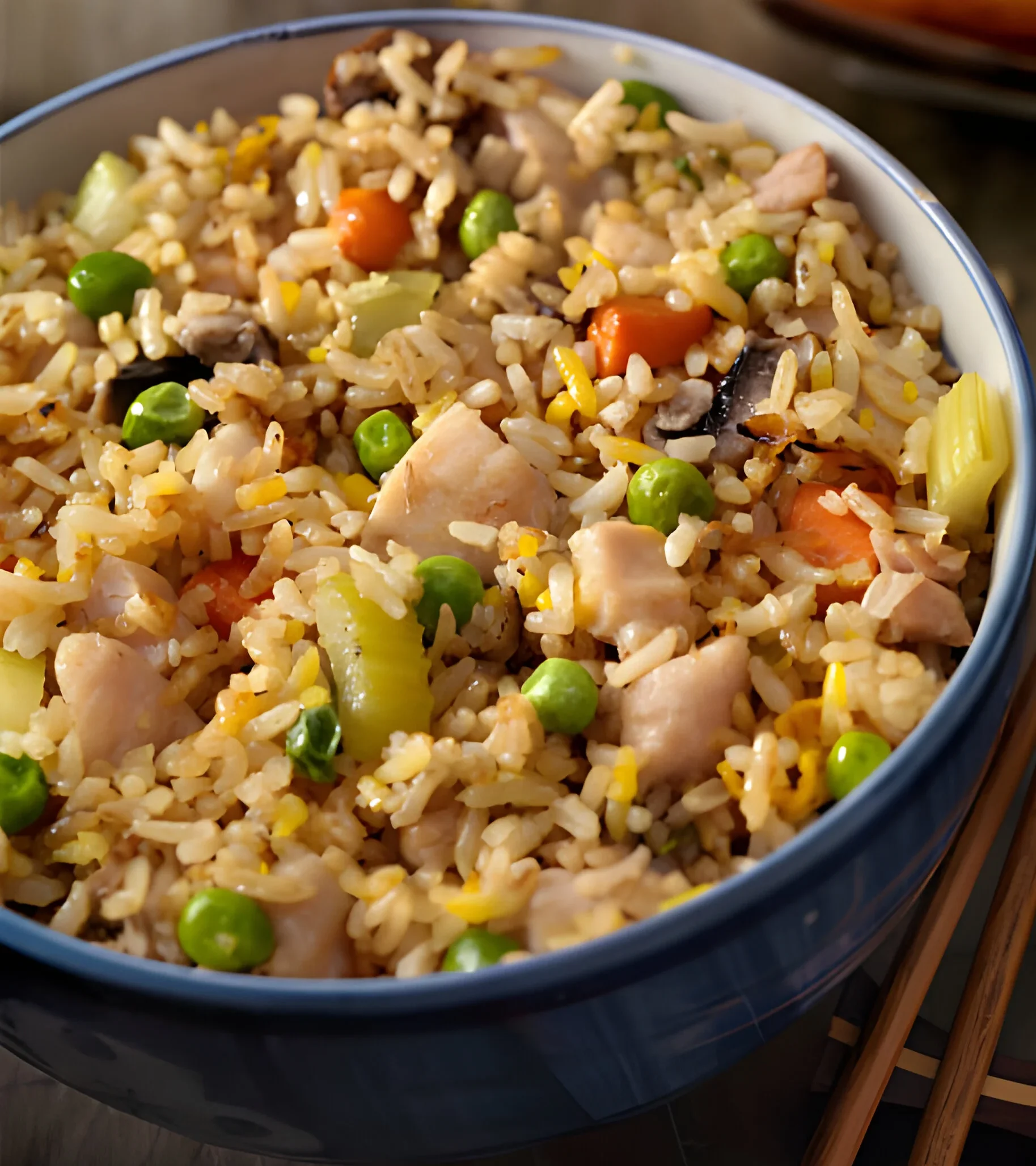 poulet et riz en une seule pot