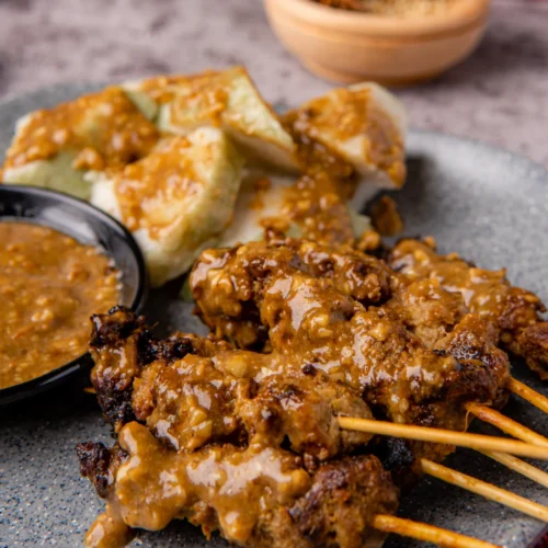 recettes Poulet Satay avec Sauce aux Cacahuètes facile