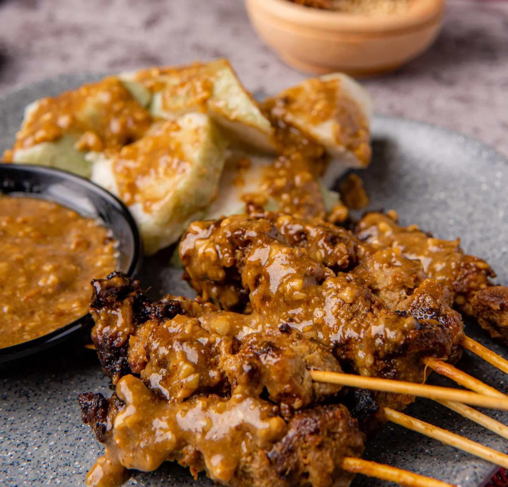 recettes Poulet Satay avec Sauce aux Cacahuètes facile