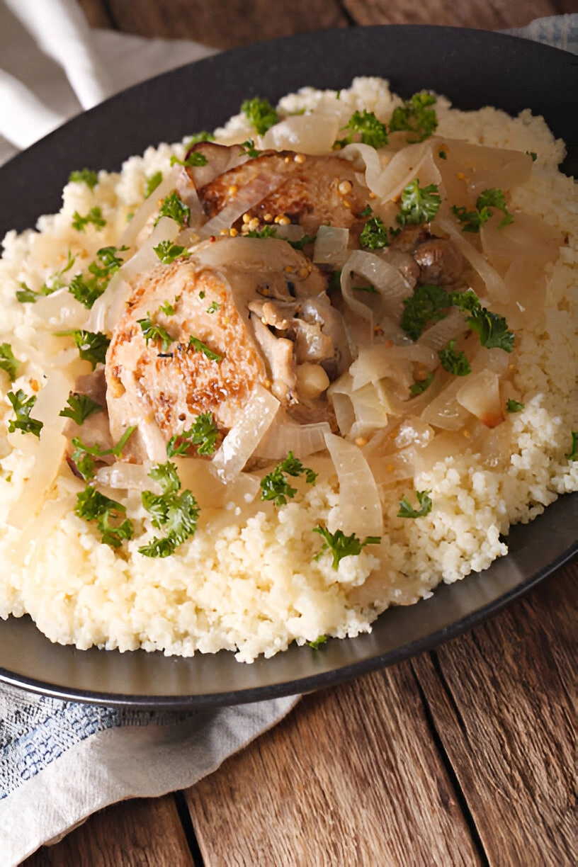 Yassa au poulet (Poulet sénégalais braisé avec des oignons caramélisés)
