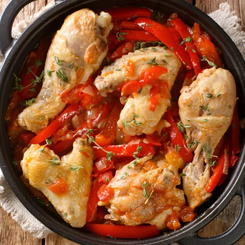 recette du poulet basquaise facile
