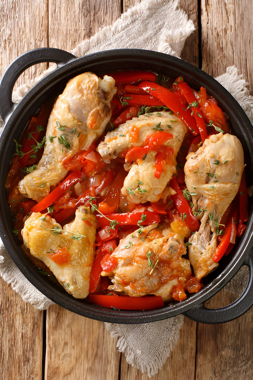 recette du poulet basquaise facile