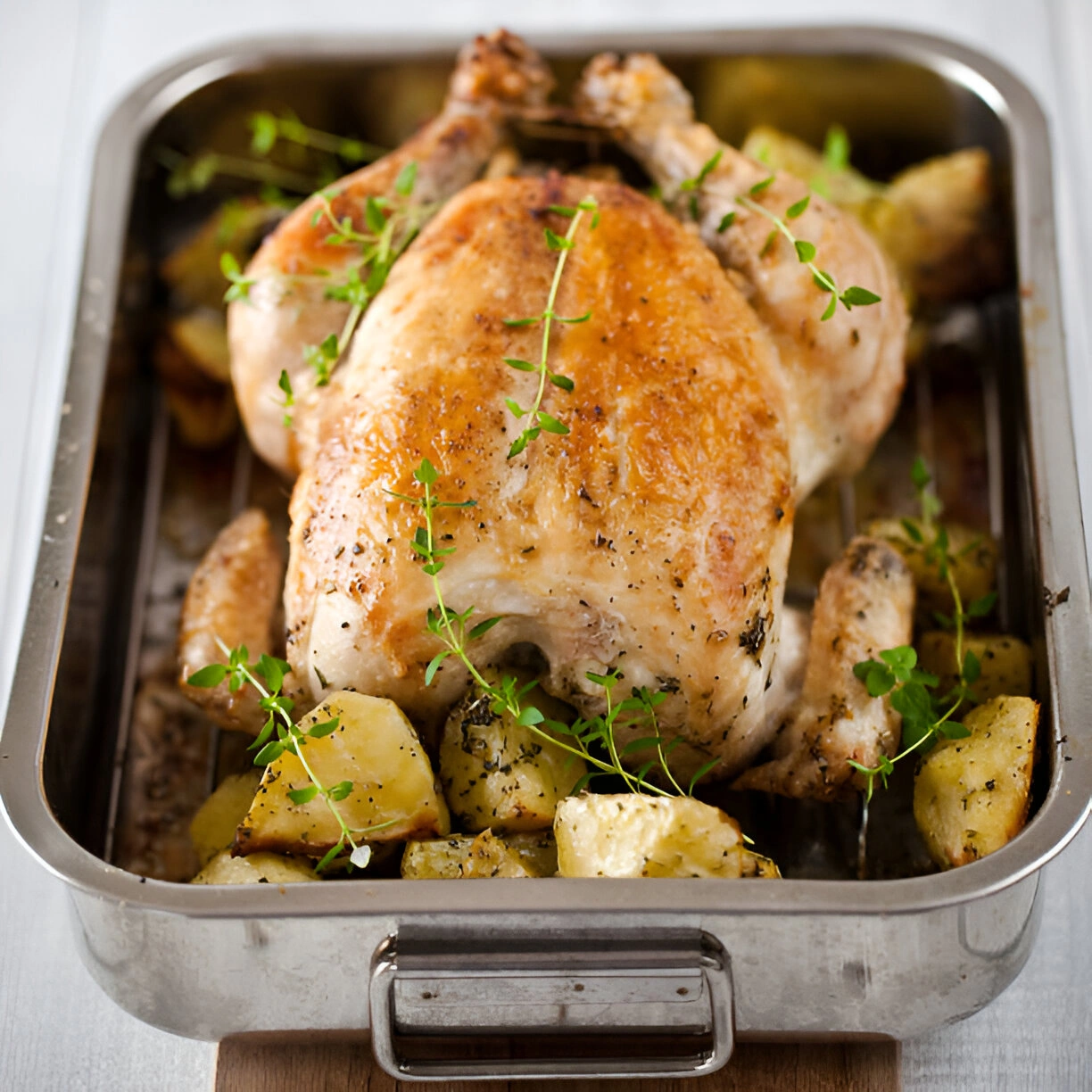 Recette poulet roti au four facile