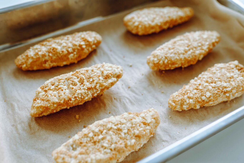 aiguillette de poulet pane au four​