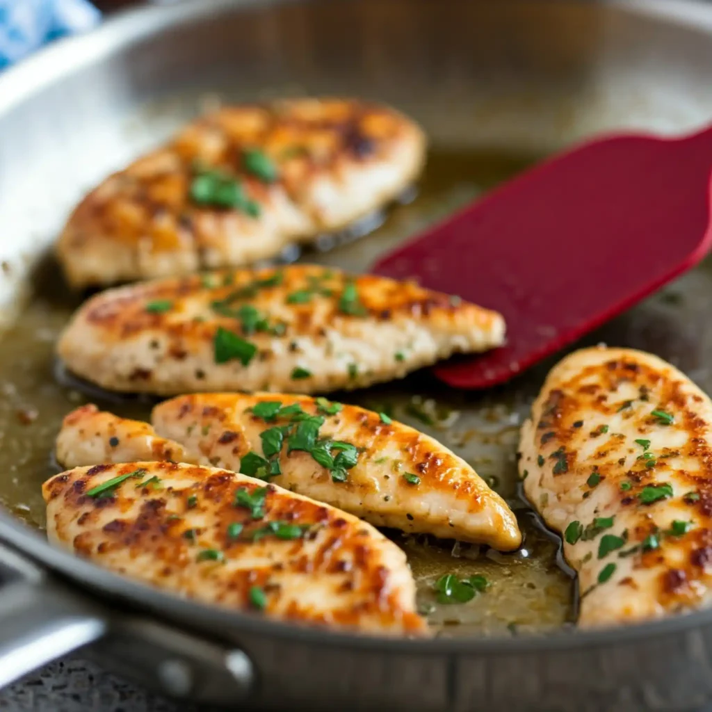 aiguillettes de poulet a la poele​
