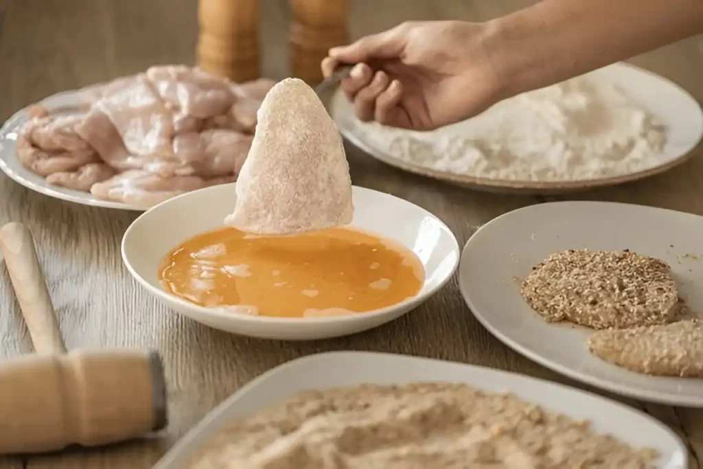 chapelure poulet - Pane du poulet
