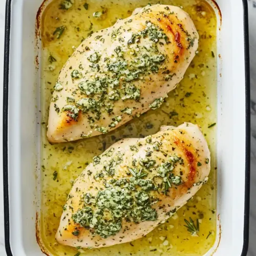 Image de filets de poulet cuits au four, faisant partie d'une recette