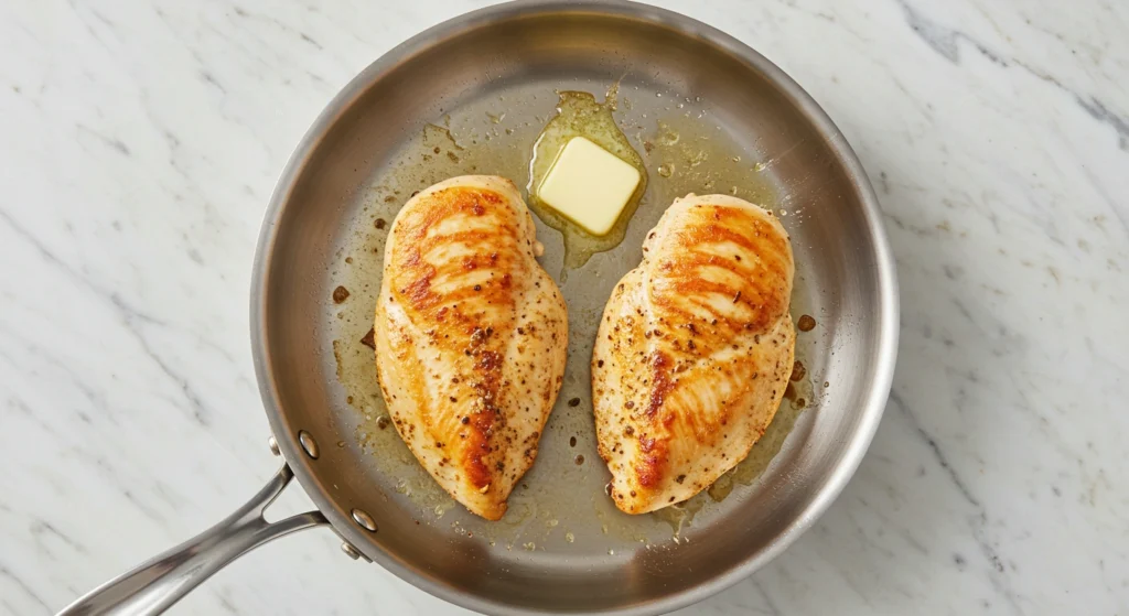 cuisson blanc de poulet poele