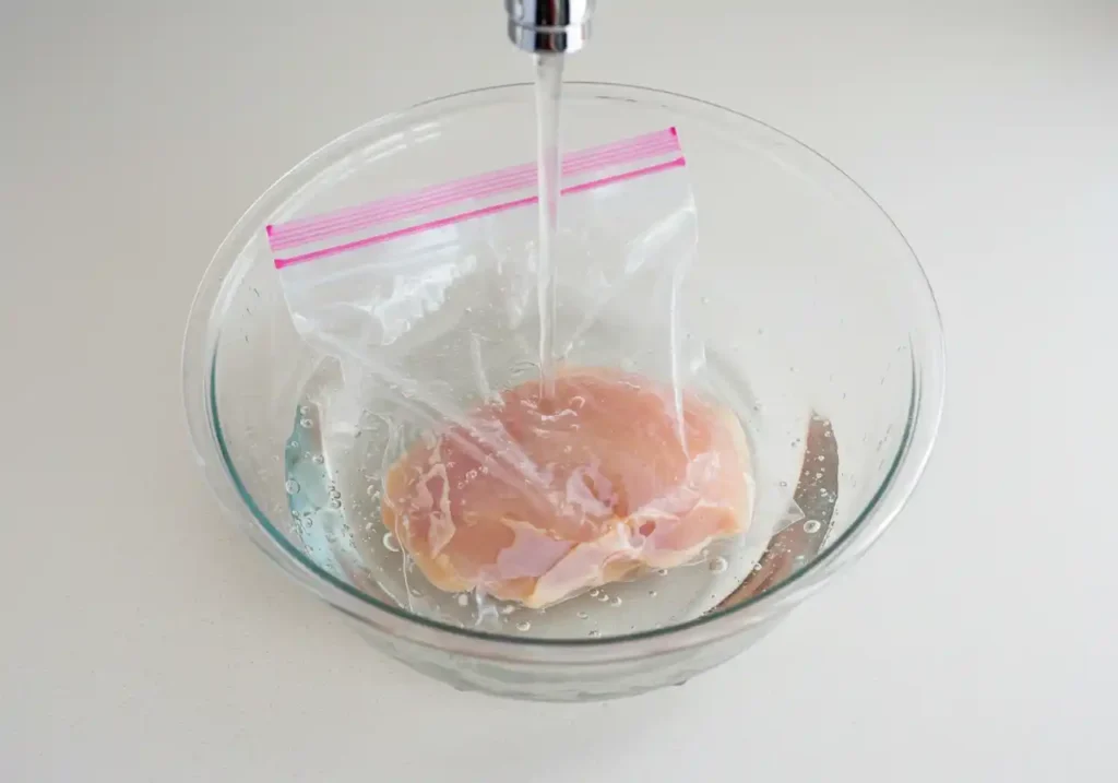 décongeler un poulet