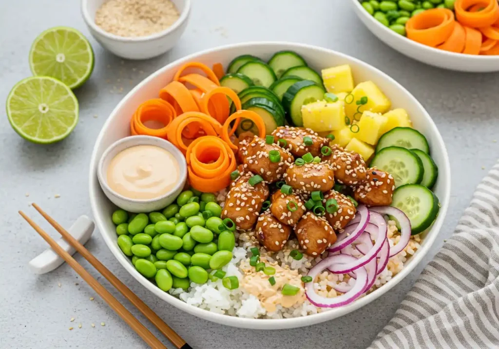 poke bowl poulet teriyaki​