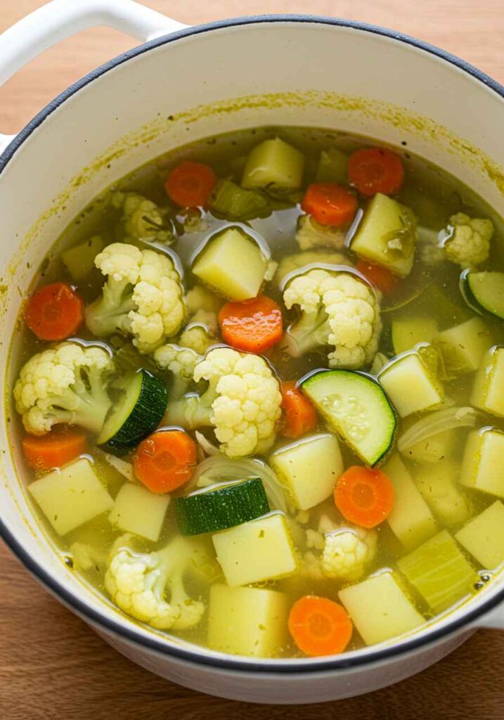 recette potage aux poireaux​ facile