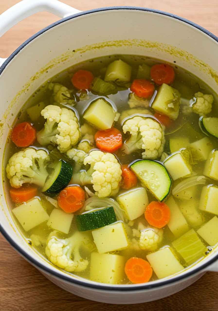 recette potage aux poireaux​ facile