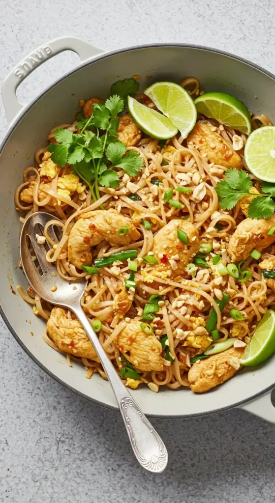 recette pad thai au poulet
