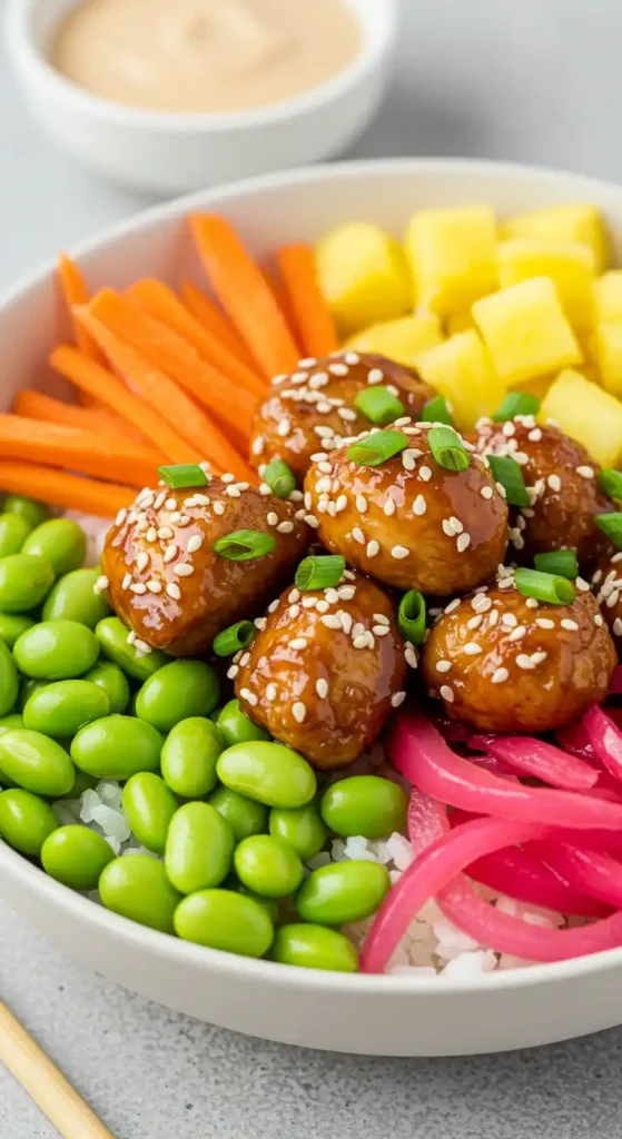 recette poke bowl poulet teriyaki