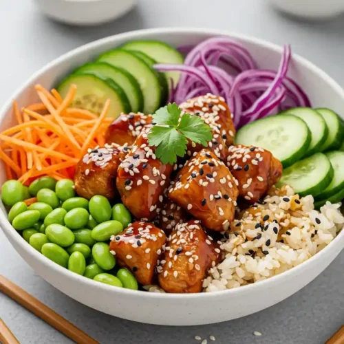 recette poke bowl poulet​ 4