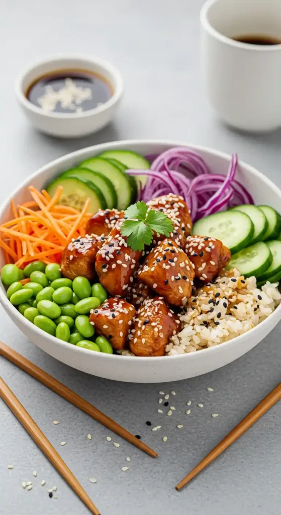 recette poke bowl poulet​ 4