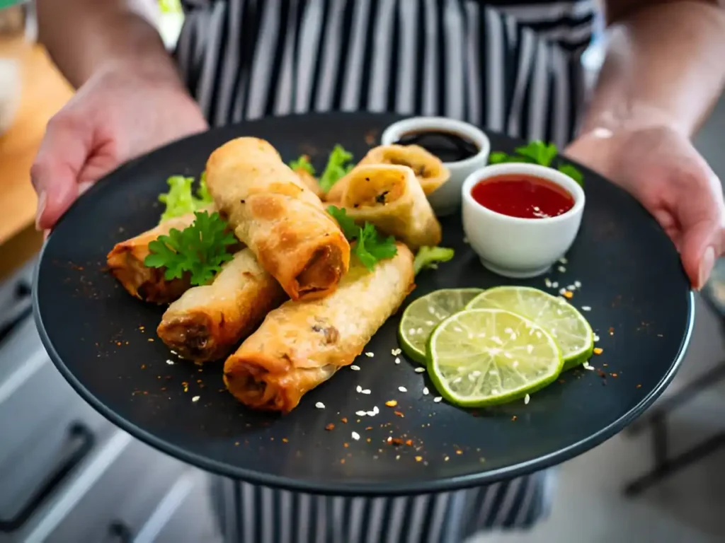 rouleau de printemps poulet