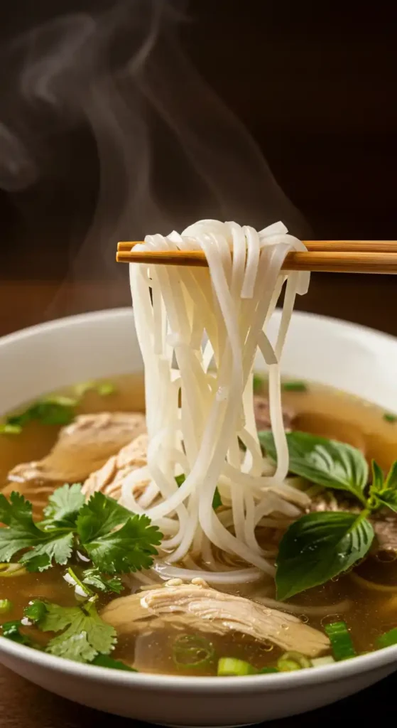 soupe tonkinoise au poulet rapide