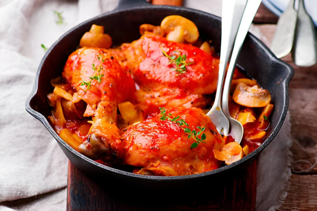 poulet marengo recette​ 1