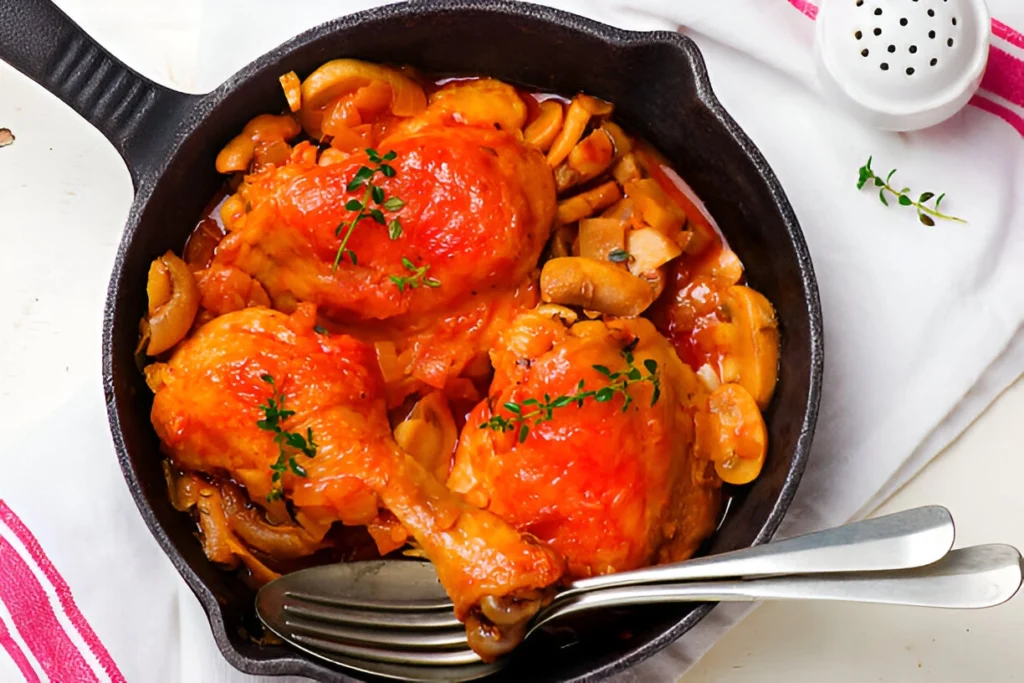 recettes poulet marengo