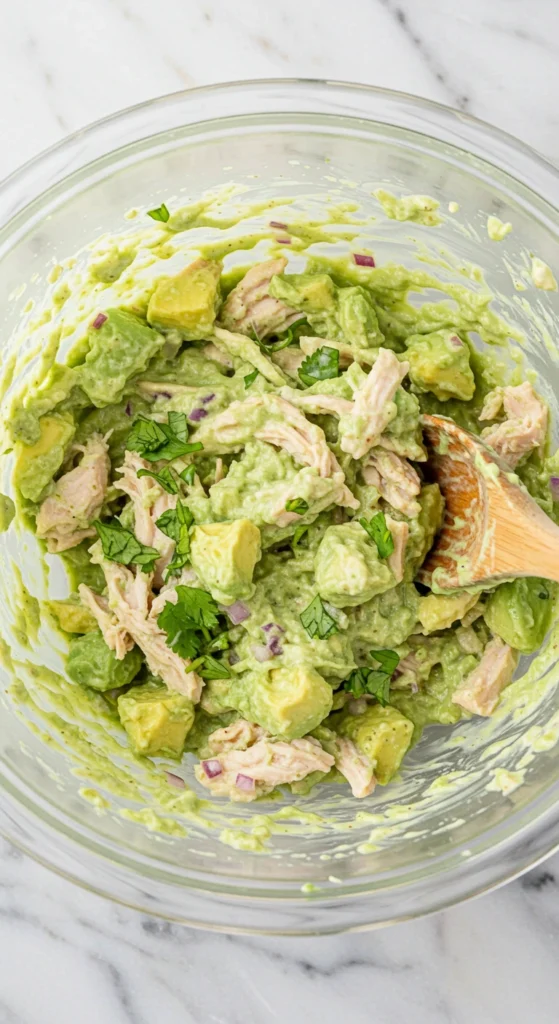 salade avocat poulet​ recette 1