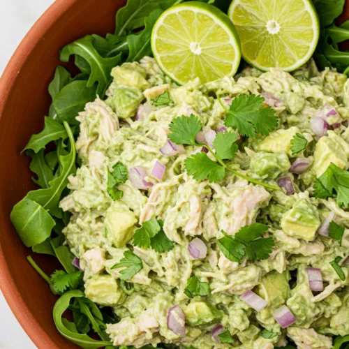 salade poulet avocat​ recette