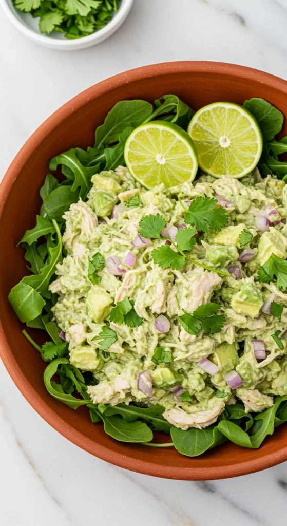 salade poulet avocat​ recette