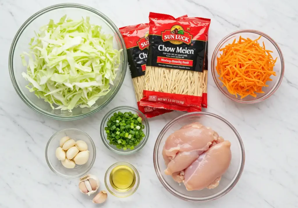 Recette chow mein au poulet