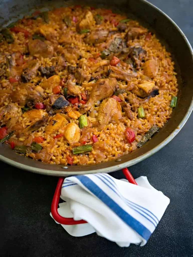 paella au poulet recette