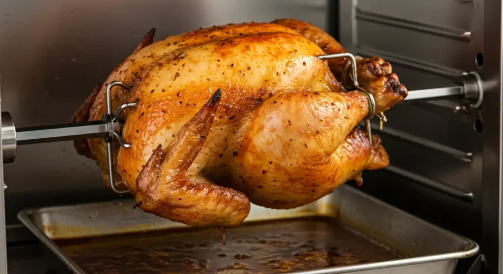 poulet a la broche au four