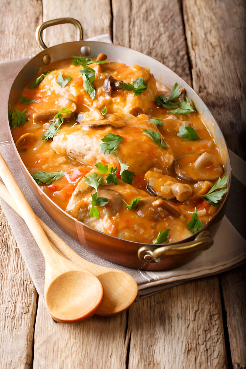 poulet sauté chasseur