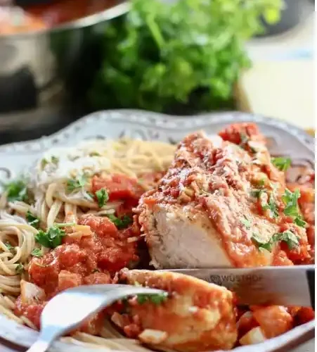 recette poulet sauce tomate​