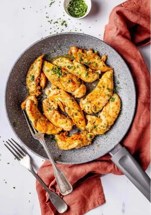 émincé de poulet à la poêle sans crème