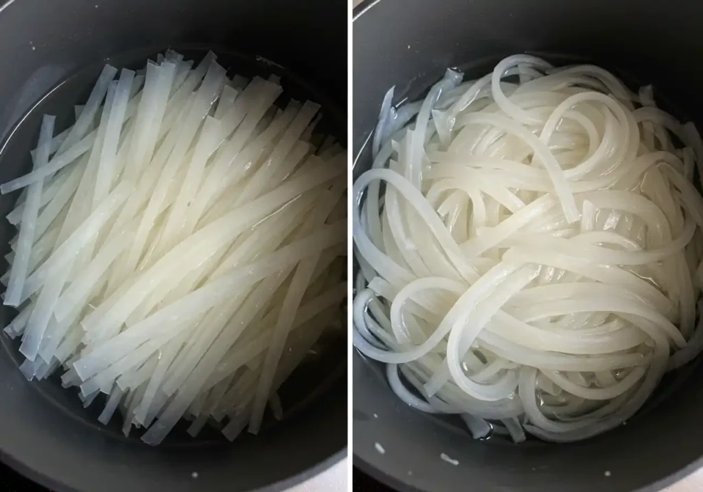 nouille saute au poulet recette​