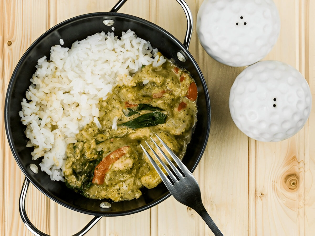 poulet curry vert​