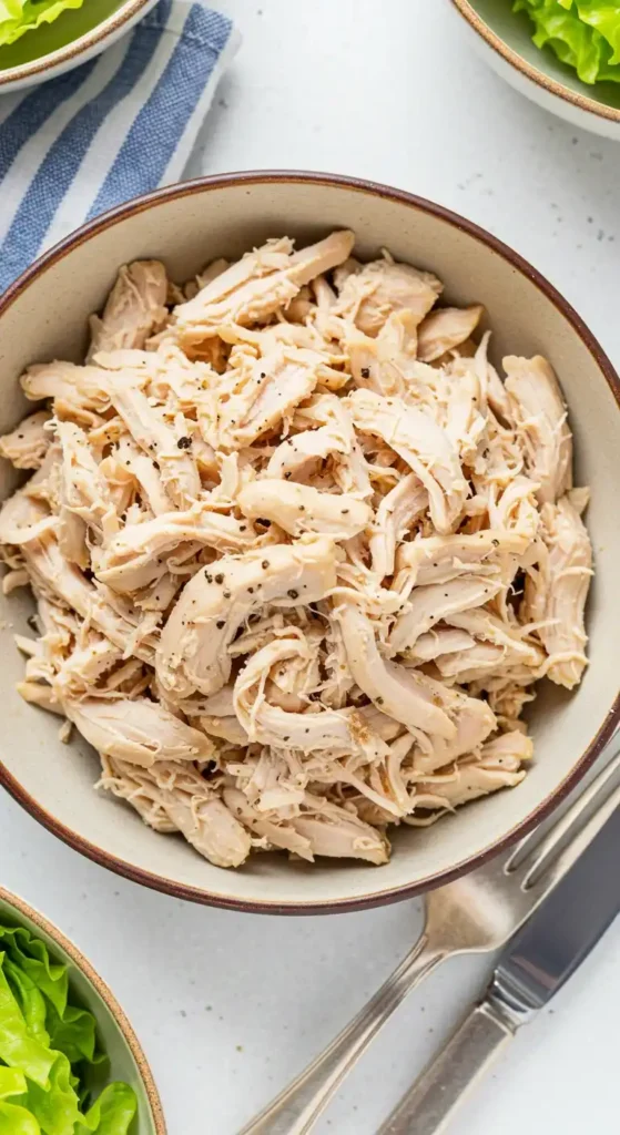Recette de poulet effiloche a la friteuse a air 1