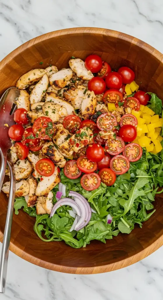 recette de salade de pate aux poulet