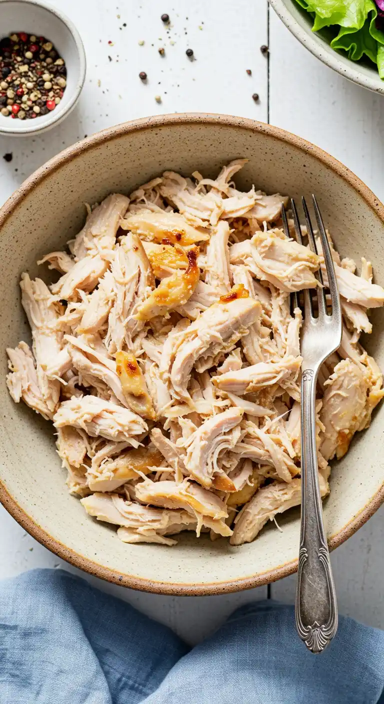 recette poulet effiloche air fryer