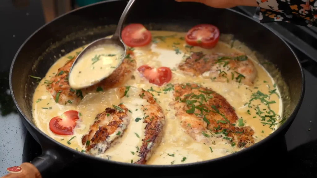 poulet en sauce recette accompagnement vin